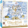 Glitter & Gold - Snowman's Shimmer 1000 Piece Puzzle Questions & Answers