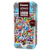 What is the overall size of the finished "World's Smallest Hershey's Kiss 1000 piece Puzzle?"