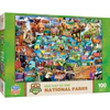 USA Map of the National Parks - 100 Piece Jigsaw Puzzle Questions & Answers