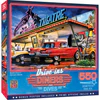 Drive-Ins, Diners & Dives - Starlite Drive-In 550 Piece Jigsaw Puzzle Questions & Answers