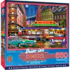 Drive-Ins, Diners & Dives - Rickey's Diner Car 550 Piece Jigsaw Puzzle Questions & Answers