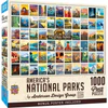 National Parks - Vintage Collage Poster Art 1000 Piece Jigsaw Puzzle Questions & Answers