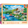 What is the size of the 3000 piece Lakeside Memories?