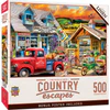 Country Escapes - The Puzzle Shed 500 Piece Jigsaw Puzzle Questions & Answers