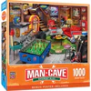 Man Cave - Basement Bliss 1000 Piece Jigsaw Puzzle Questions & Answers